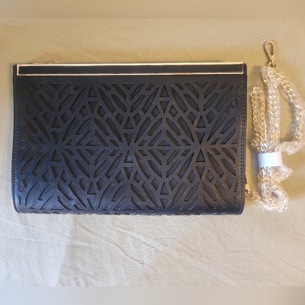 Black Clutch with Chain